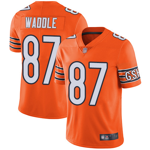 Chicago Bears Limited Orange Men Tom Waddle Alternate Jersey NFL Football 87 Vapor Untouchable